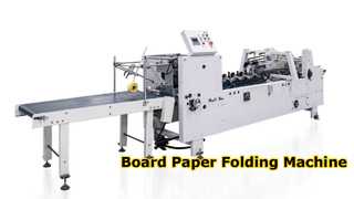 Máquina plegadora de papel cartón
