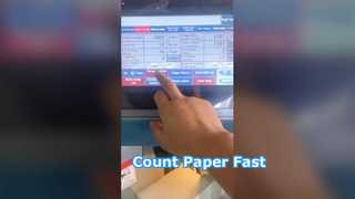Máquina contadora de papel rápida y precisa