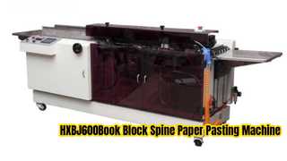 Flujo de trabajo de la máquina pegadora de papel para lomos de bloques de libros HXBJ600