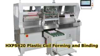 Máquina formadora y encuadernadora de bobinas de plástico HXPS420.