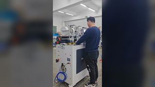 Máquina semiautomática para fijación de banda de cabeza y cola de bloque de libro1