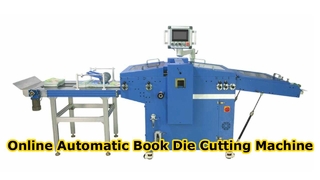 Máquina troqueladora de libros automática en línea