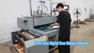 Máquina semiautomática para fabricar cajas digitales para producción de cajas a corto plazo