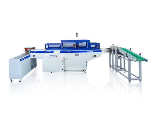 HX2000 Máquina de cinta fácil de usar de 50 pcs/min    Inserta estrechamente en bloques de libros, para líneas de producción de diarios / portátiles