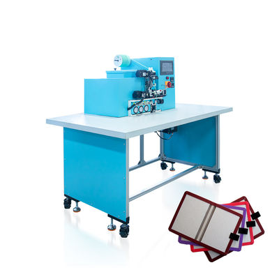 HX20EPL Máquina semi-automática de aplicación de bucles de bolígrafo elástico con posicionamiento manual y pegado automático con máquina de encuadernación