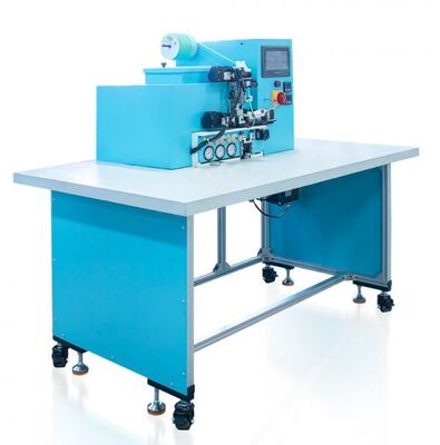 Máquina semiautomática HX20EPL para aplicar bucles elásticos para bolígrafos con cola termofusible, capacidad de 1000-1200 unidades/h