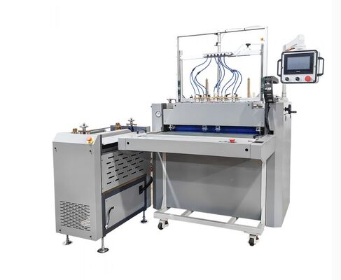 HXSCM Máquina de fabricación de fundas de tapa dura semiautomática de control digital para la producción de cubiertas de libros, anillos de encuadernación, álbumes de fotos y carpetas