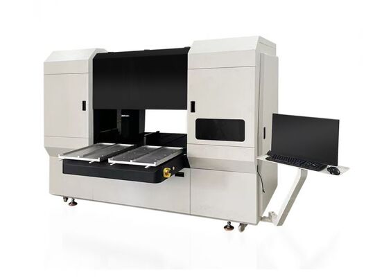 Máquina de impresión digital de cantos de libros HXEP400 diseñada para impresión continua con estaciones de trabajo duales que manejan la alimentación y la descarga