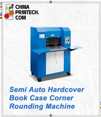HX500CR Máquina semi-automática de redondeo de la caja de libros de tapa dura para libros perfectamente encuadernados, redondeo de cubiertas blandas, recorte de la esquina de los libros, portadas de folletos,