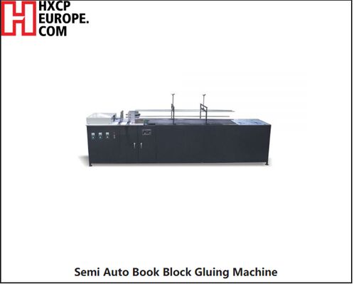 La alimentación y prensado de la máquina encoladora de bloques de libros semiautomática