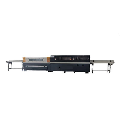 Máquina automática de envasado de encogimiento de cuatro unidades de estructura multiforma producto de embalaje de película ajustada