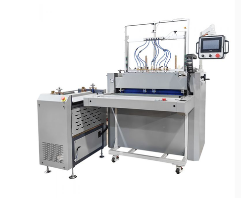 HXSCM Semi Auto Hardcover Case Making Machine permite a un operador producir cajas de tapa dura, cargadores de anillos, álbumes de fotos y portadas de menús