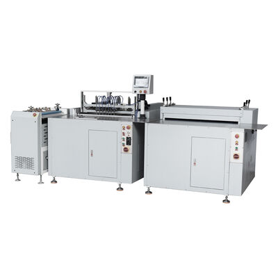 Máquina de fabricación de cajas de doble estación semiautomática de posicionamiento de cartón de cubierta dura Equipo de flexión de bordes