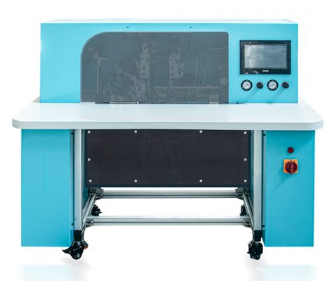 Máquina de fijación de banda elástica de portátil semiautomático HX18B Un operador Alta eficiencia