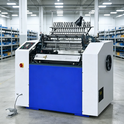 Máquina de coser libros HXSS720 equipada con estructura de colector de libros de elevación automática