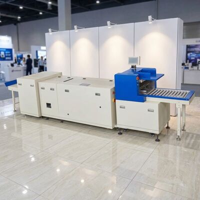 HX480P Máquina servo impulsada con prensa plana y unidad de recorte de alta precisión