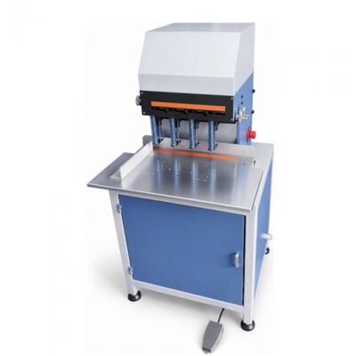 HXPD280 Máquina Perforadora de Papel de Cuatro Cabezales Adecuada para Imprentas y Encuadernaciones con Capacidad de Perforación de Papel Ajustable