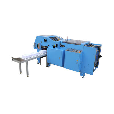 Máquina de perforar automática con aguja de división ajustable y recopilación de apilamiento para diversos papeles